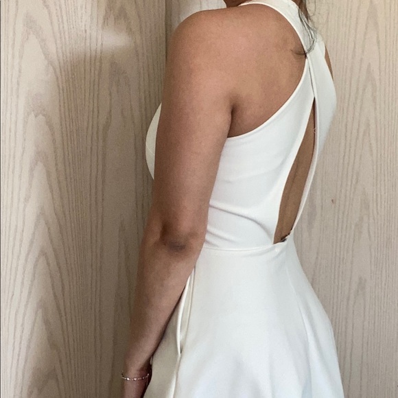 White Cocktail Dress - Picture 2 of 4